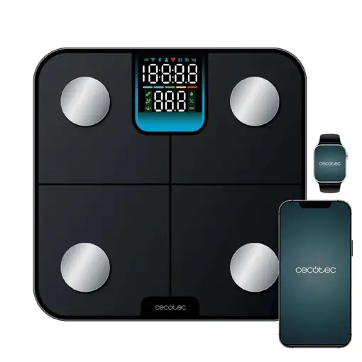 Cecotec Surface Precision HealthySmart Plaza Negro Báscula personal electrónica