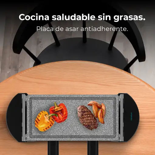 Cecotec Cheese&Grill 3200 Pocket AllStone parrilla de interior 2 personas(s) 320 W