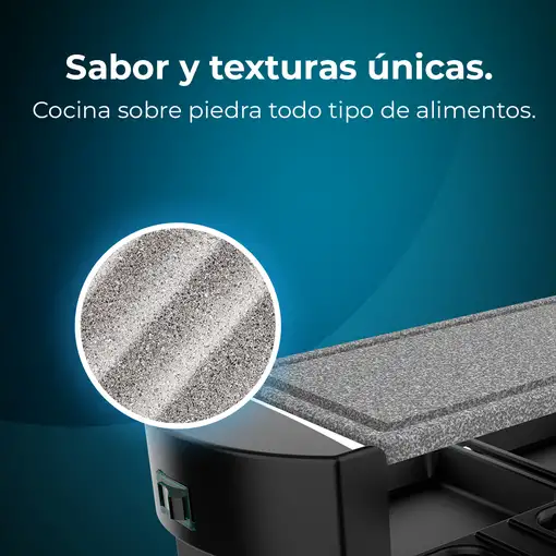 Cecotec Cheese&Grill 3200 Pocket AllStone parrilla de interior 2 personas(s) 320 W