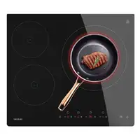 Cecotec Bolero Squad V 3001 Max Negro Integrado 52 cm Cerámico 3 zona(s)