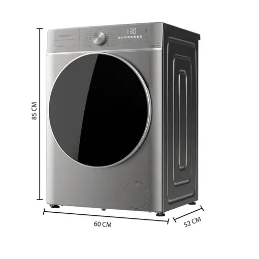 Lavadora-secadoras 5 / 8 kg 1400 rpm Acero inoxidable A01_EU01_002771 CECOTEC
