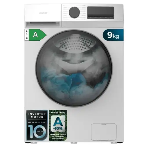 Lavadora carga frontal 9 kg 1400 RPM Blanco A01_EU01_116098 CECOTEC