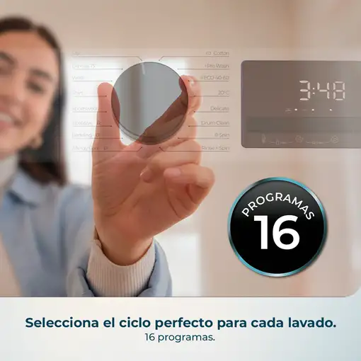 Lavadora carga frontal 9 kg 1400 RPM Blanco A01_EU01_116098 CECOTEC