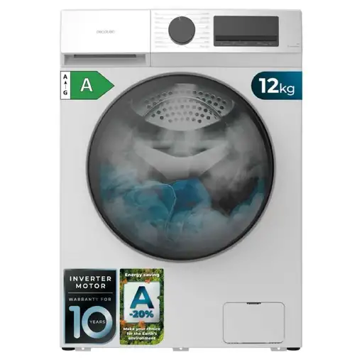Lavadora carga frontal 12 kg 1400 RPM Blanco A01_EU01_116102 CECOTEC