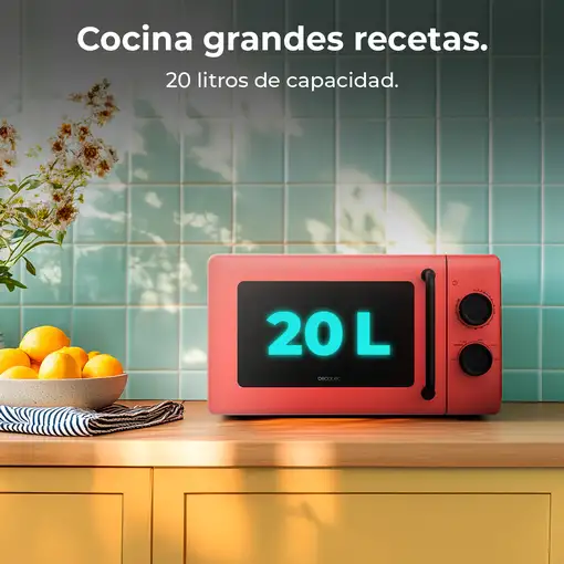 Cecotec Proclean 3010 Red Rojo Solo microondas Encimera 20 L 700 W