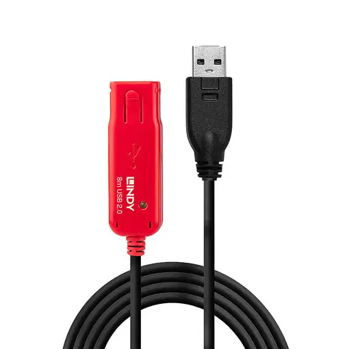 Lindy 42780 cable USB USB 2.0 8 m USB A Negro