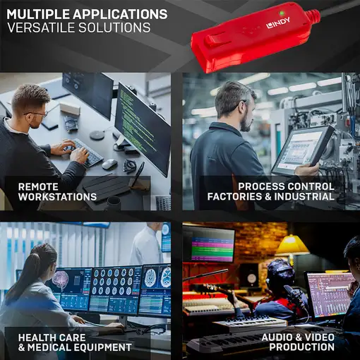 Lindy 42780 cable USB USB 2.0 8 m USB A Negro