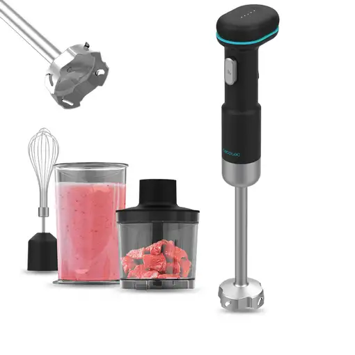 Cecotec BlendGo Hand Batidora de inmersión 180 W Negro, Acero inoxidable