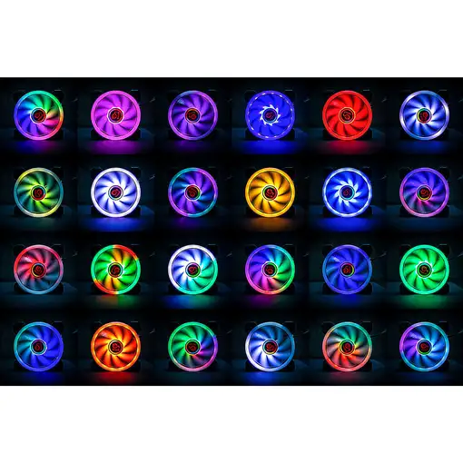 TALIUS Ventilador caja ARGB Iris 16Led 12cm Blanco para caja Cronos