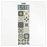 Báscula de baño electrónica LAICA PS1082N - Diseño italiano, Cristal templado