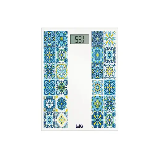 Báscula de baño electrónica LAICA PS1083B - Diseño italiano, Batería recargable