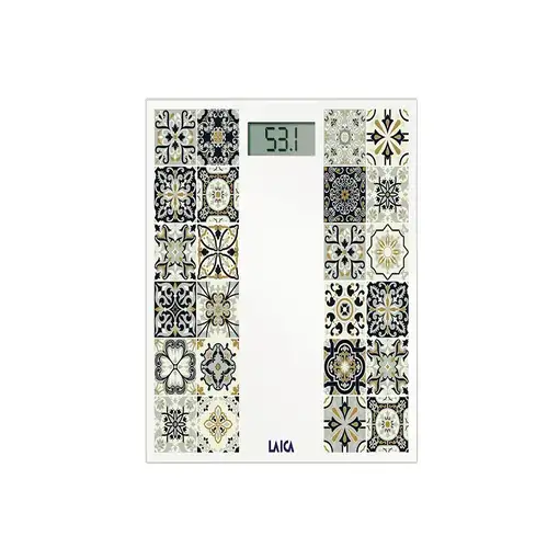 Báscula de baño electrónica LAICA PS1083N - Diseño italiano, Batería recargable