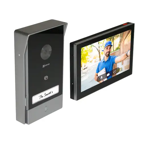 EZVIZ HP7 sistema de intercomunicación de video 17,8 cm (7") Negro, Plata