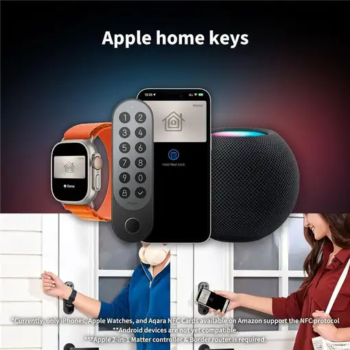 Aqara Smart Lock U200 Silver Cerradura de puerta inteligente