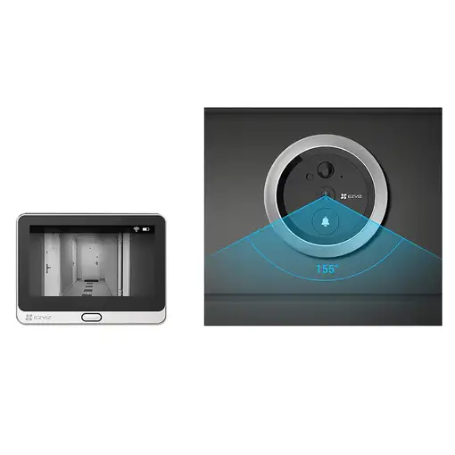 EZVIZ DP2C sistema de intercomunicación de video 2 MP 10,9 cm (4.3") Plata