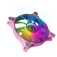 Mars Gaming MF-3D Rosa, Ventilador ARGB 360° 12cm, Espejo Infinito 3D, Sistema Ant
