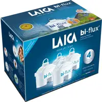 Pack 4 filtros de agua LAICA F4M - Bi-Flux, 150 L, Blanco