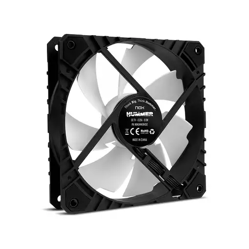 NOX Hummer H-FAN PRO Carcasa del ordenador Ventilador 12 cm Negro, Blanco