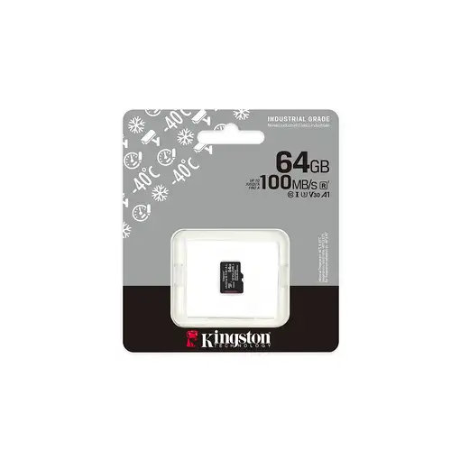Kingston Technology Tarjeta 64GB microSDXC Industrial C10 A1 pSLC paquete individu