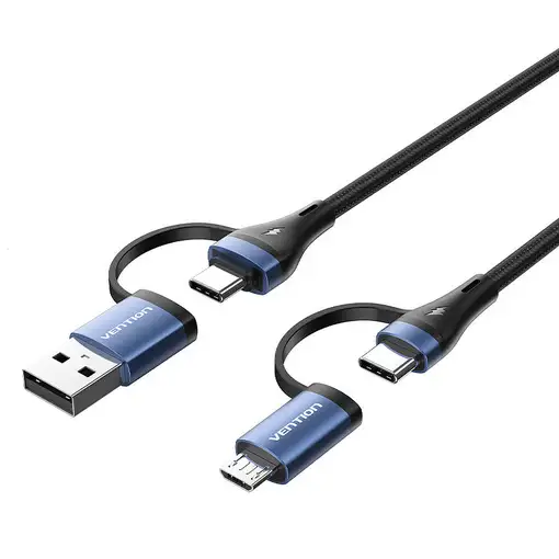 Vention CTLLF cable USB USB 2.0 1 m USB A/USB C USB C/Micro-USB B 0,48 Gbit/s 100