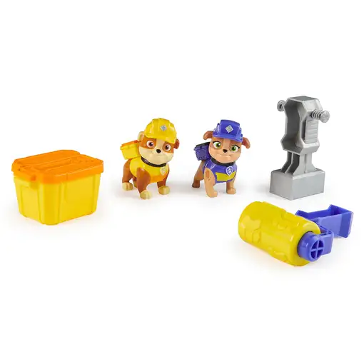 Rubble & Crew - PACK FIGURAS RUBBLE Y MIX + ARENA MÁGICA KINETIC SAND + ACCESORIOS