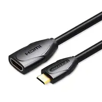 Vention ABBBF cable HDMI 1 m HDMI Type C (Mini) HDMI tipo A (Estándar) Negro
