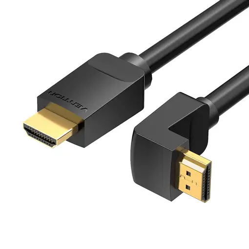 Vention Cable HDMI 2.0 4K Acodado AAQBG/ HDMI Macho - HDMI Macho/ 1.5m/ Negro