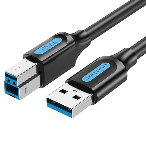 Vention Cable USB 3.0 Impresora COOBI/ USB Tipo-B Macho - USB Macho/ 3m/ Negro