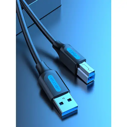 Vention Cable USB 3.0 Impresora COOBI/ USB Tipo-B Macho - USB Macho/ 3m/ Negro