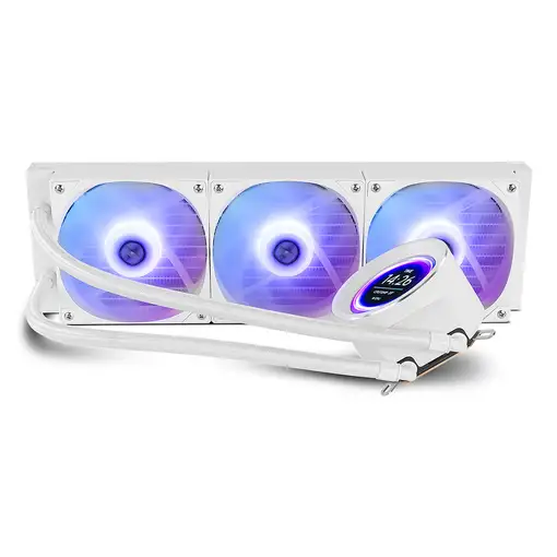 NOX Hummer X-360 LCD Procesador Refrigerador de aire 12 cm Blanco 1 pieza(s)