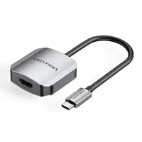 Vention TDEHB adaptador de cable de vídeo DisplayPort HDMI tipo A (Estándar) Gris