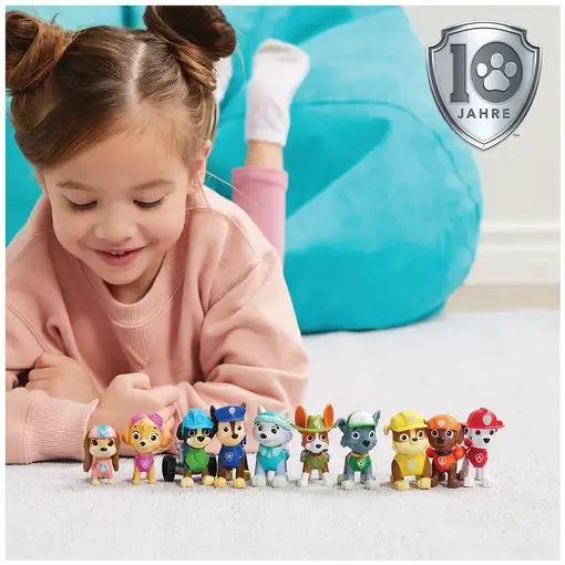 PAW Patrol Patrulla Canina - Pack 10 Figuras de Coleccionables 10º Aniversario - P