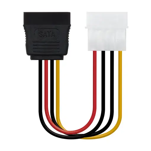 Nanocable CABLE SATA ALIMENTACION 5.25''(MOLEX 4PIN)/M-SATA/H 16CM OEM