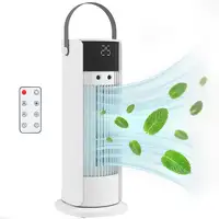 Ventilador de Escritorio con Niebla, Luz RGB 3 Velocidades Oscilación HOMCOM Ventilador de Escritorio con Niebla, Luz RGB 3 Velocidades Oscilación HOMCOM