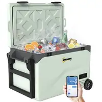 Nevera Portátil Eléctrica 42,5 L con Compresor Control por App Ruedas Outsunny Nevera Portátil Eléctrica 42,5 L con Compresor Control por App Ruedas Outsunny