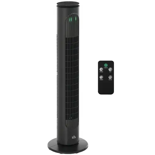Ventilador de Torre con Control Remoto 3 Velocidade 3 Modos Gris Oscuro HOMCOM Ventilador de Torre con Control Remoto 3 Velocidade 3 Modos Gris Oscuro HOMCOM