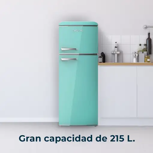 Frigoríficos dos puertas Independiente 215 L Verde 02755 CECOTEC