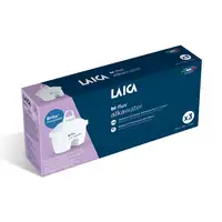 Pack 3 filtros de agua LAICA K3MEU01 - Bi-Flux Alka Water, Blanco