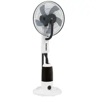 Ventilador Nebulizador Oscilante 90W Tanque 2,8L 3 Velocidades Blanco HOMCOM Ventilador Nebulizador Oscilante 90W Tanque 2,8L 3 Velocidades Blanco HOMCOM
