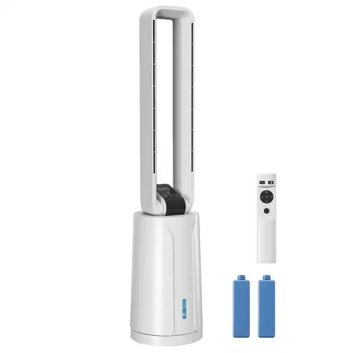 Climatizador Evaporativo 3 en 1 90 W Depósito de 1,7L Blanco HOMCOM Climatizador Evaporativo 3 en 1 90 W Depósito de 1,7L Blanco HOMCOM