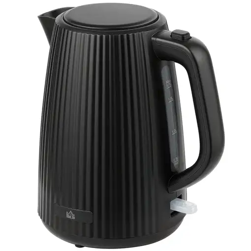 Hervidor Eléctrico 1,7L 2200W con Apagado Automático Negro HOMCOM Hervidor Eléctrico 1,7L 2200W con Apagado Automático Negro HOMCOM