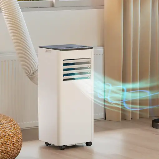 Aire Acondicionado Portátil 9000 BTU 4 en 1 para 28 m² Blanco HOMCOM