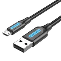 Vention COLBC cable USB USB 2.0 0,25 m USB A Micro-USB B 0,48 Gbit/s Negro