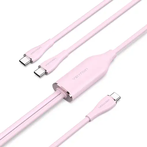 Vention CTMPG cable USB USB 2.0 0,5 m USB C 2 x USB C 0,48 Gbit/s Rosa