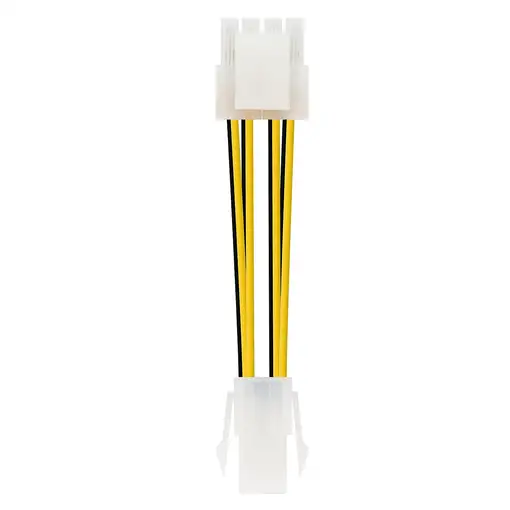 Nanocable CABLE ALIM. 4PIN/H-4+4PIN/M 15CM
