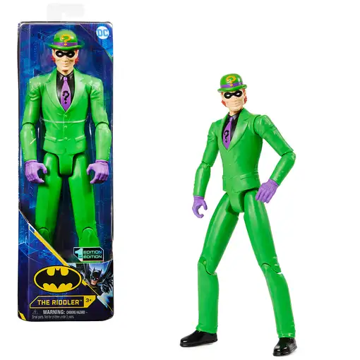 DC Comics - Batman - Figura DE ACCIÓN Enigma/Riddler 30 CM - Muñeco Articulado Eni