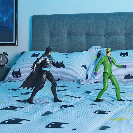 DC Comics - Batman - Figura DE ACCIÓN Enigma/Riddler 30 CM - Muñeco Articulado Eni