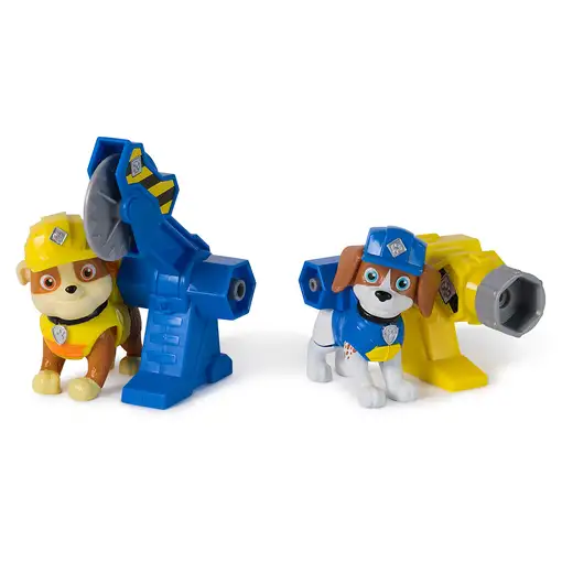 Rubble & Crew - Pack Figuras Rubble Y Wheeler, 2 Herramientas Y 2 Accesorios CONST