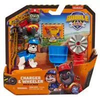 Rubble & Crew - PACK FIGURAS CHARGER Y WHEELER + ARENA MÁGICA KINETIC SAND + ACCES