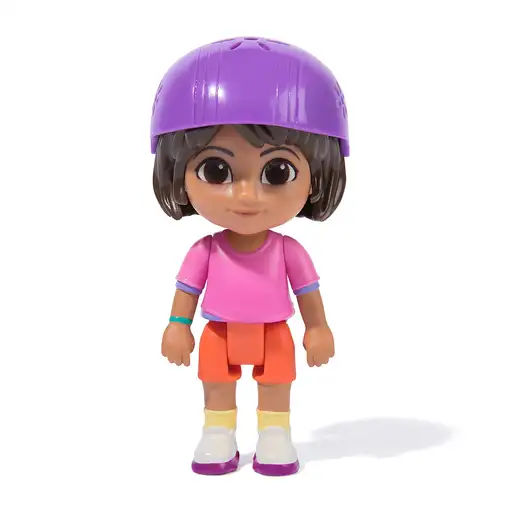 DORA LA EXPLORADORA - Pack de Aventura Dora y Tico: 2 Figuras Articuladas + Patine